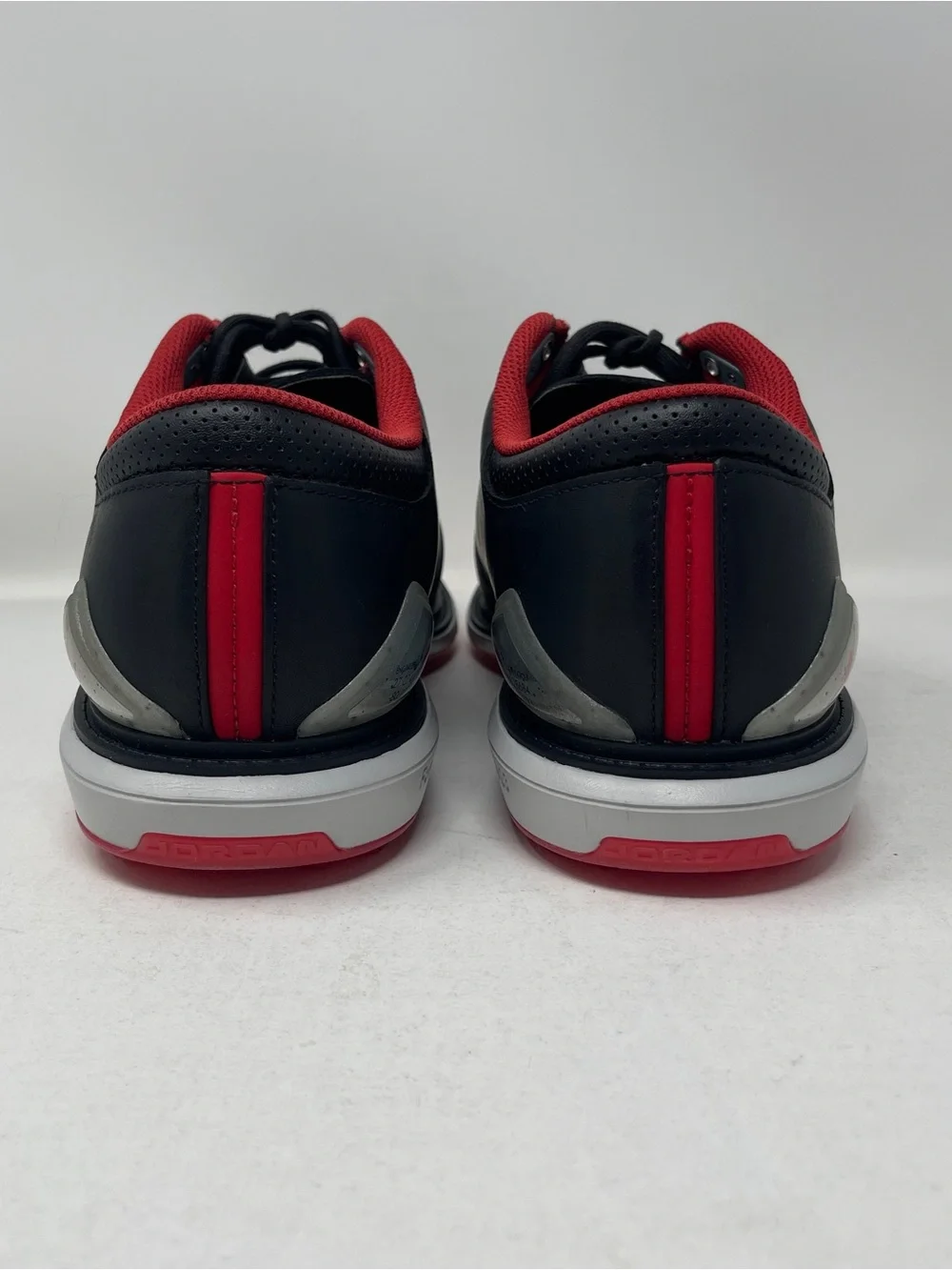 Nike Air Jordan ADG 5 Wide Spikeless Golf Shoes Black Red Bred Size 10 NWOB